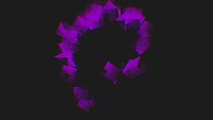 purple and black digital wallpaper