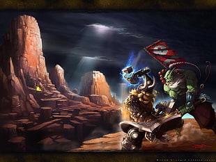 Warcraft Blademaster digital wallpaper, Warcraft, video games, Warcraft III, Frozen Throne