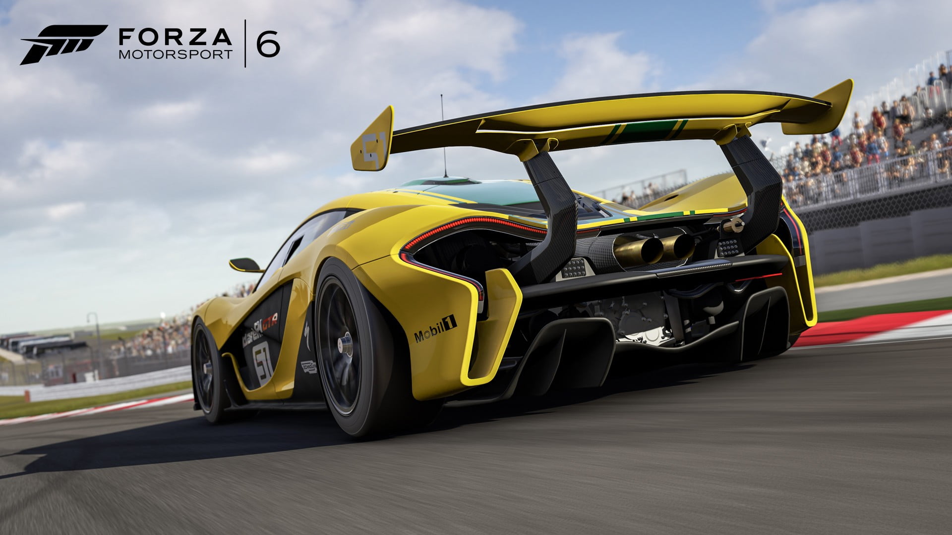 yellow and black Forza Motorsport 6 graphic wallpaper, Forza Motorsport 6, car, McLaren P1, Forza Motorsport
