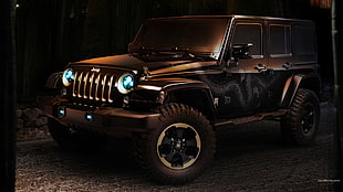 black Jeep vehicle