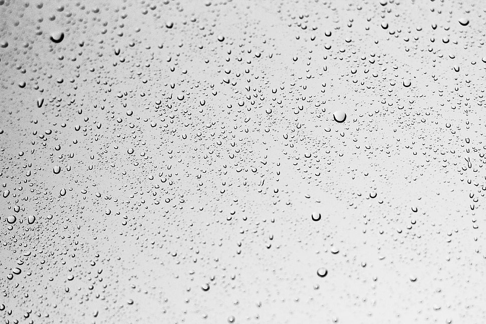 photography of mirror raindrops HD wallpaper