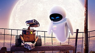 Wall-E and Eve, Disney, Disney Pixar, WALL·E, Eva HD wallpaper