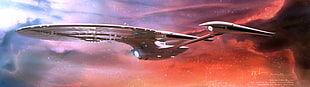 photo of Star Trek spaceship digital wallpaper