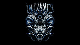 In Flames logo, In Flames, wolf, raven, Jesterhead