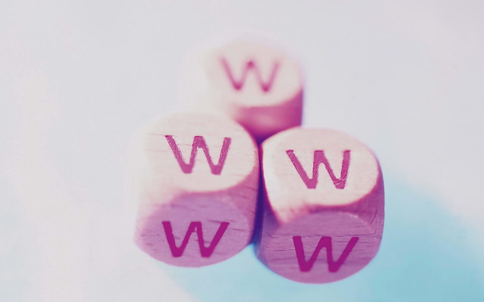 three square brown dices HD wallpaper