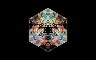 multicolored kaleidoscope, Andy Gilmore, geometry, digital art, abstract HD wallpaper