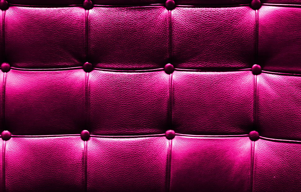 tufted pink leather HD wallpaper