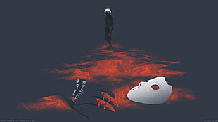 white mask illustration, Tokyo Ghoul, Kaneki Ken, anime HD wallpaper