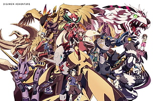 Digimon digital wallpaper HD wallpaper