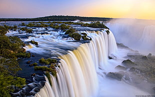 Niagara Falls, Canada, Iguazu,Argentina, waterfall, nature, water HD wallpaper