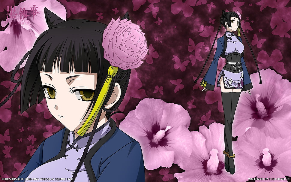 samurai girls anime character HD wallpaper