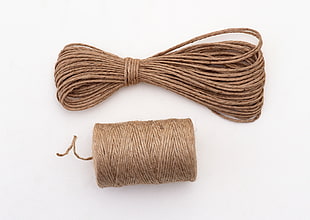brown rope with white background