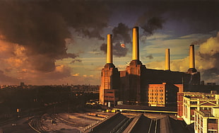 brown concrete building, Pink Floyd