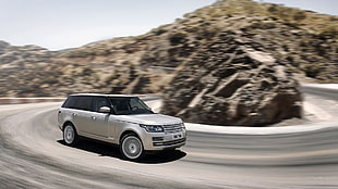 silver Land Rover Range Rover SUV, Range Rover HD wallpaper
