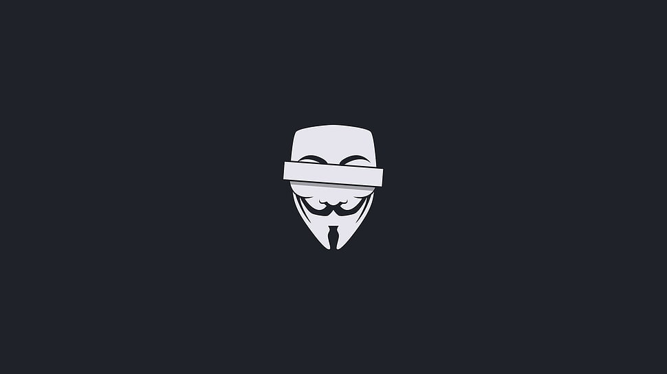 guy fawkes mask illustration HD wallpaper