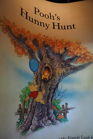 Pooh's Hunny Hunt book HD wallpaper