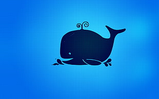 whale illustration, whale