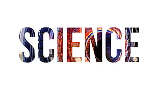 Science text with white background, science, nature, technology, physics