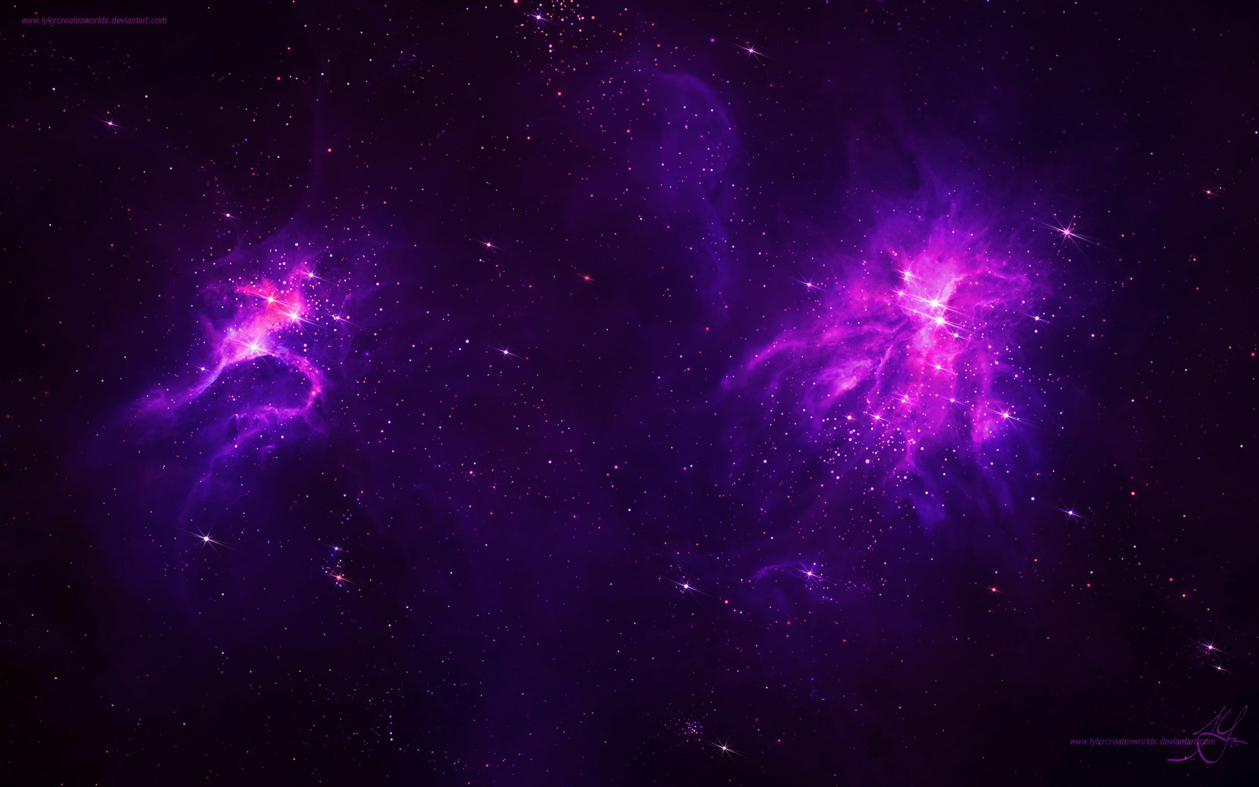 galaxy HD wallpaper screenshot, TylerCreatesWorlds, space, galaxy, stars