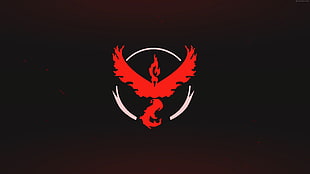 red dragon logo HD wallpaper