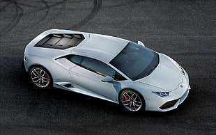 silver coupe, car, Lamborghini, white cars, vehicle