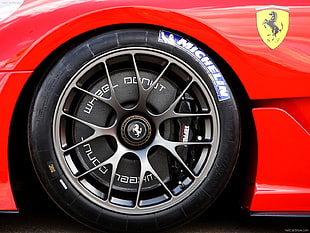red Ferrari car, car, Ferrari, Ferrari 599XX HD wallpaper
