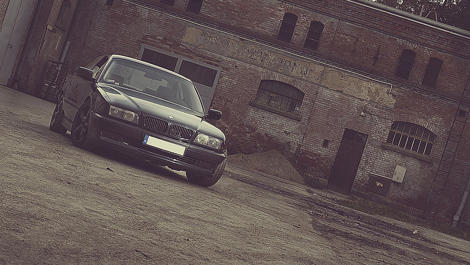 black BMW car, BMW, car HD wallpaper
