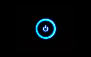 turned on power button HD wallpaper