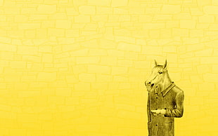 painting of horse in black coat HD wallpaper