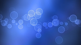 abstract illustration, bubbles, minimalism HD wallpaper