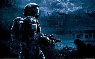 Halo digital game wallpaper, Halo 3: ODST, Halo, video games, Halo 3