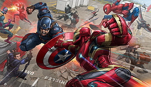 Marvel Superheroes illustration HD wallpaper