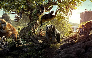 safari themed movie poster HD wallpaper