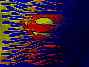 Superman logo painting