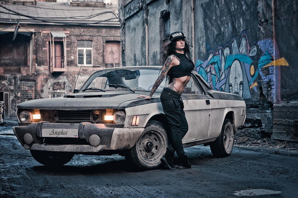 gray car, car HD wallpaper