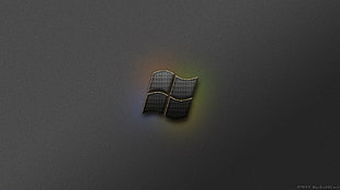 white and black striped textile, Microsoft Windows, logo