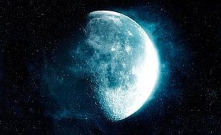 photograph of the moon