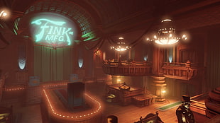 black and green leaf blower, BioShock Infinite, screen shot, video games