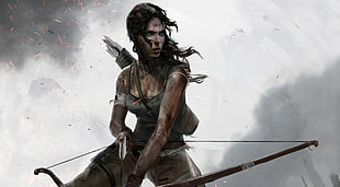 Tom Raider digital wallpaper, Lara Croft