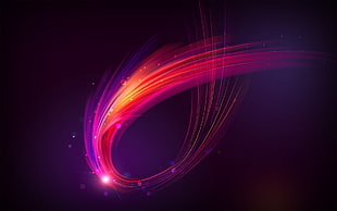 pink and purple galaxy graphic HD wallpaper