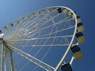 low angle photography of ferries-wheel
