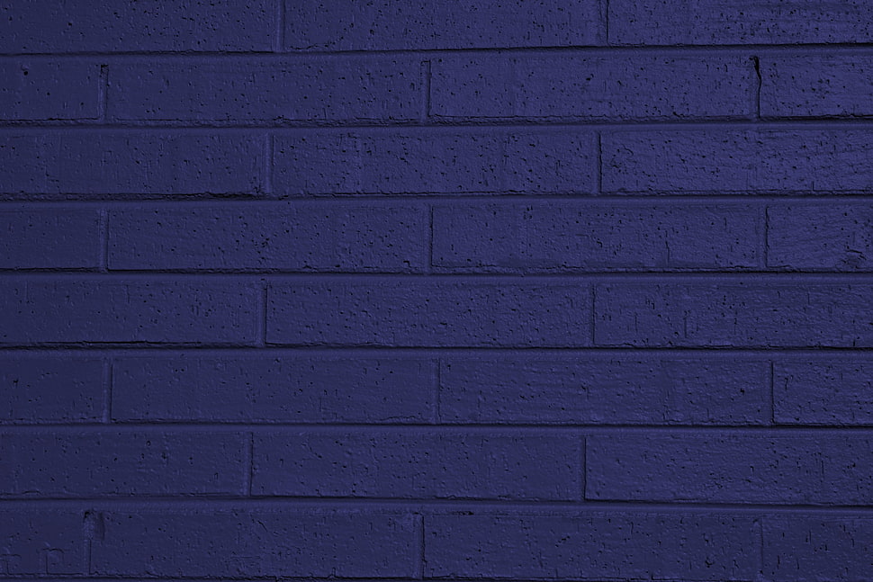 blue concrete bricked wall HD wallpaper