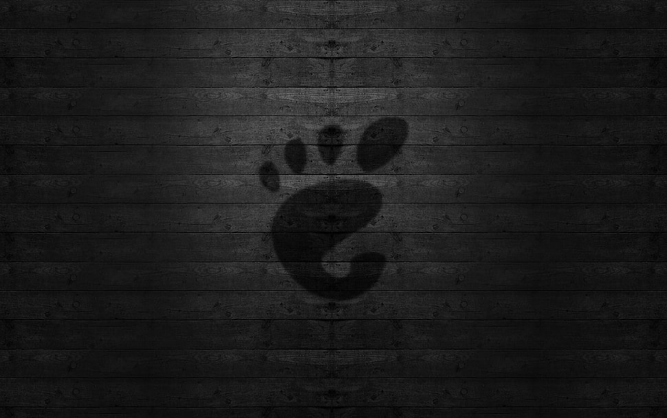 black foot print HD wallpaper