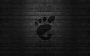 black foot print