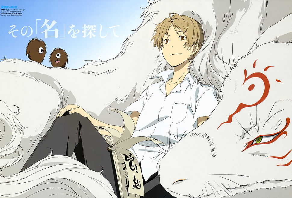 male anime character, Natsume Book of Friends, Natsume Yuujinchou, anime HD wallpaper