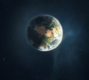 planet Earth, space art, universe art HD wallpaper