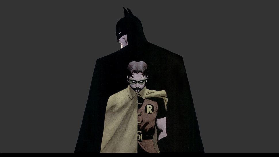 Batman and Robin illustration, comics, Batman, Bruce Wayne, Robin (character) HD wallpaper
