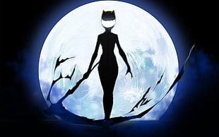 female with cat helmet and holding scythe digital wallpaper, Durarara!!, Celty Sturluson, anime