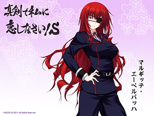 red-haired female anime character