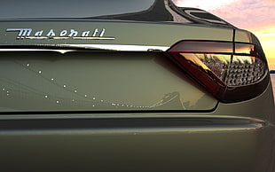 black and gray DVD player, Maserati, reflection, vehicle, car